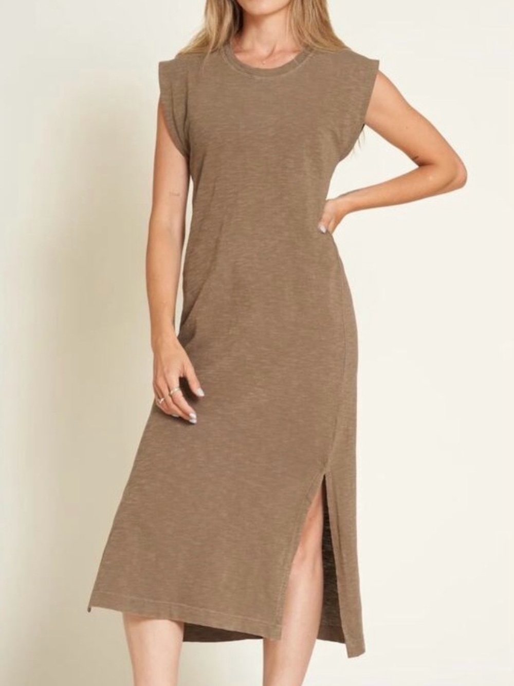 Rowan Georgia Slub Muscle Tank Dress Harvest